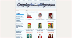 Desktop Screenshot of cosplayanimewigs.com