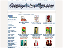 Tablet Screenshot of cosplayanimewigs.com